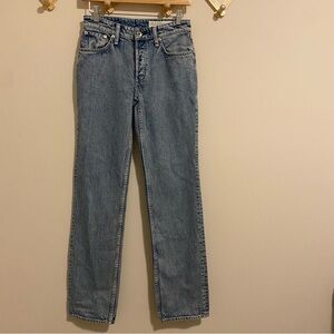Rag and Bone High Rise Straight Leg Jeans size 23
